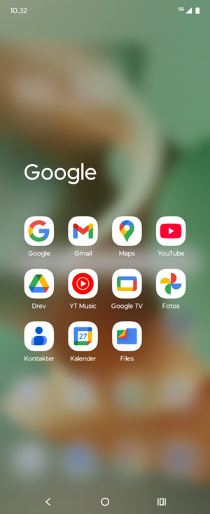 Vælg Gmail