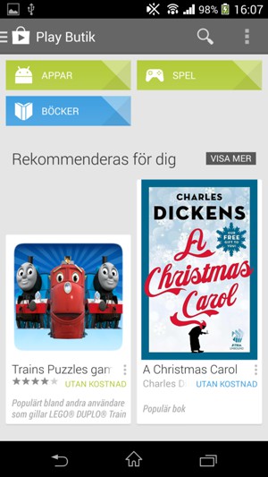 Tryck på Sök-knappen