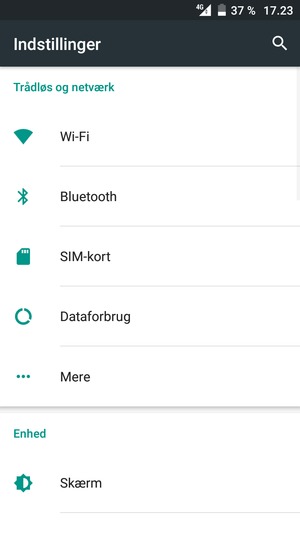 Vælg Wi-Fi