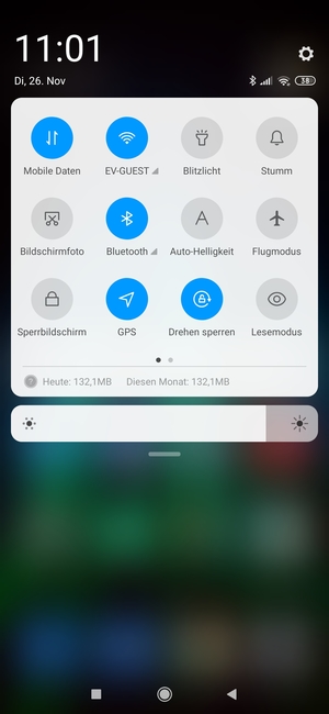 Schalten Sie WLAN und Bluetooth aus