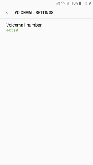 Select Voicemail number