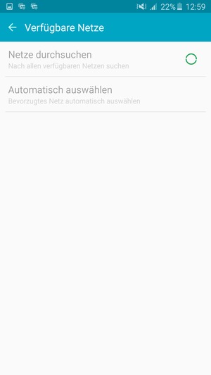 Warten Sie, bis die Suche abgeschlossen ist