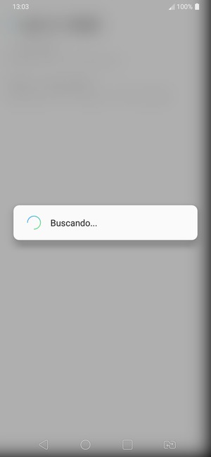 Espere a que la búsqueda termine
