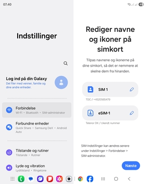 Vælg Næste