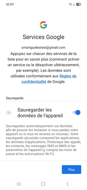 Sélectionnez Plus