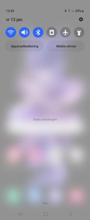 Schuif naar beneden in het bovenste menu opnieuw