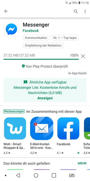 Warten Sie, bis der Installationsprozess  beendet ist