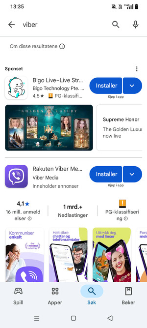Velg app