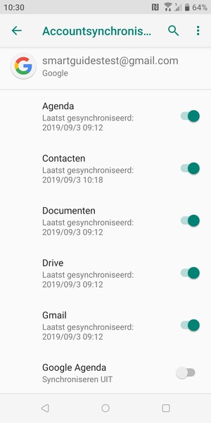 Selecteer de Menu-knop