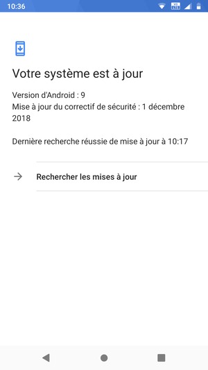 Sélectionnez Rechercher les mises à jour
