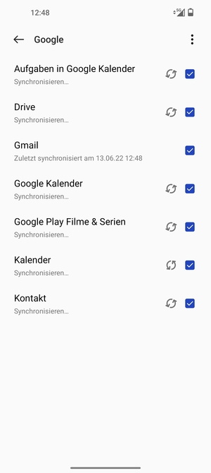 Ihre Kontakte von Google werden nun auf Ihr Handy synchronisiert