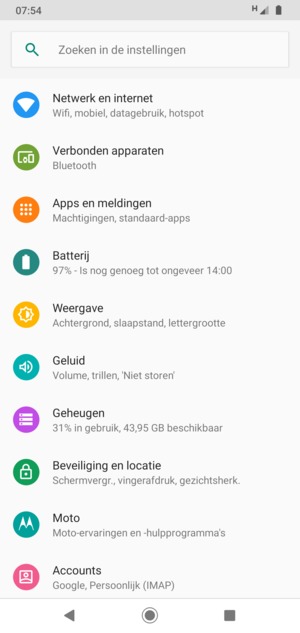 Selecteer Netwerk en internet