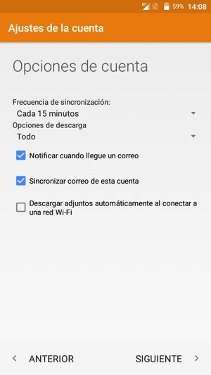 Seleccione SIGUIENTE