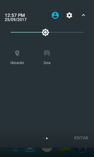 Ajuste el brillo al nivel requerido
