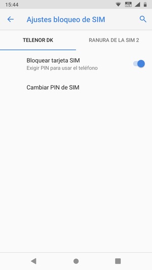 Seleccione Public y Cambiar PIN de SIM