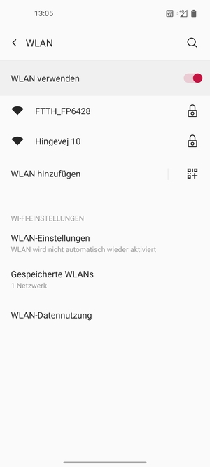 Wählen Sie das Wireless-Netzwerk, zu dem Sie eine Verbindung herstellen möchten