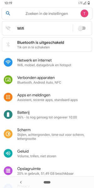 Selecteer Netwerk en internet