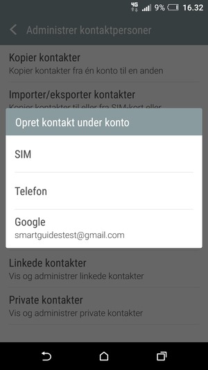 Vælg Google