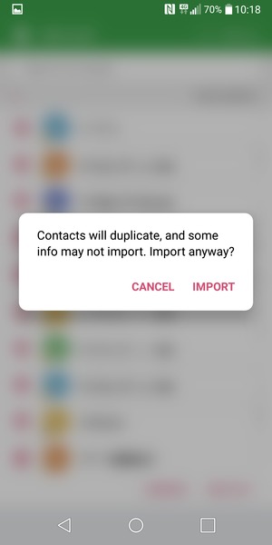 Select IMPORT