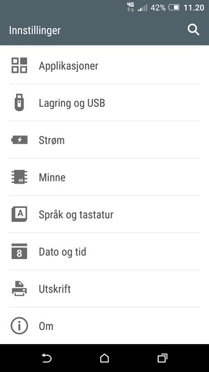 Bla til og velg Strøm