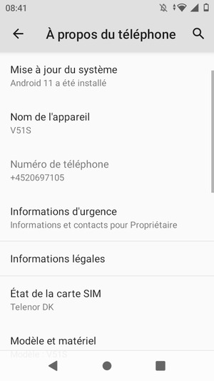 Sélectionnez Mise à jour du sysmème