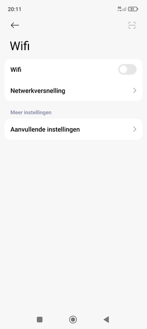 Schakel Wifi in