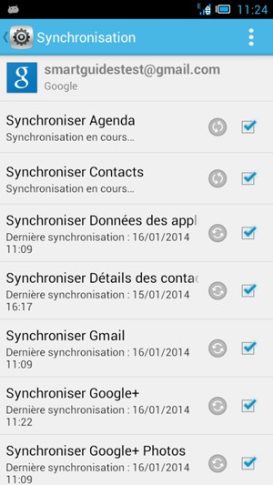 Vos informations seront synchronisées