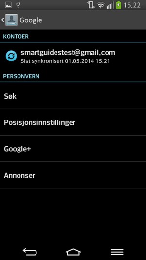 Velg kontoen din