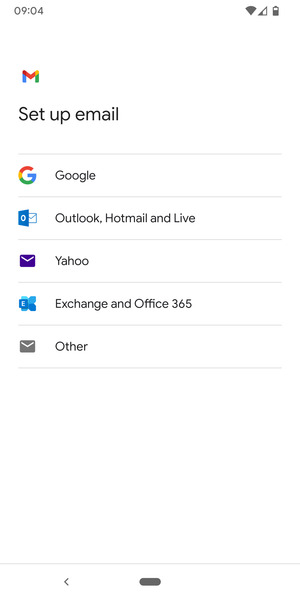 Select Outlook, Hotmail and Live