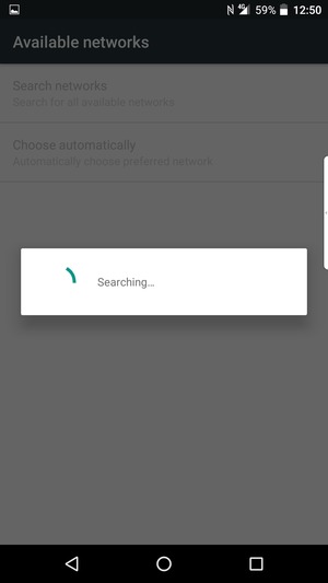 Wait for the search to finish