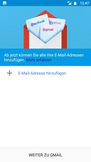 Wählen Sie E-Mail-Adresse hinzufügen