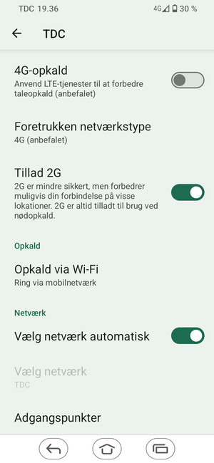 Scroll til og vælg Adgangspunkter