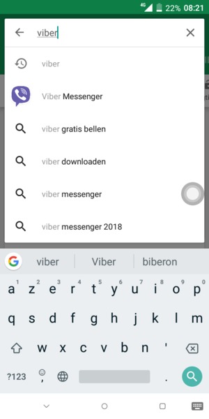 Voer de app-naam in en selecteer Zoeken