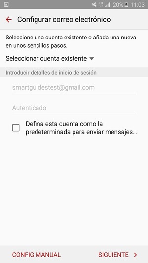 Seleccione SIGUIENTE