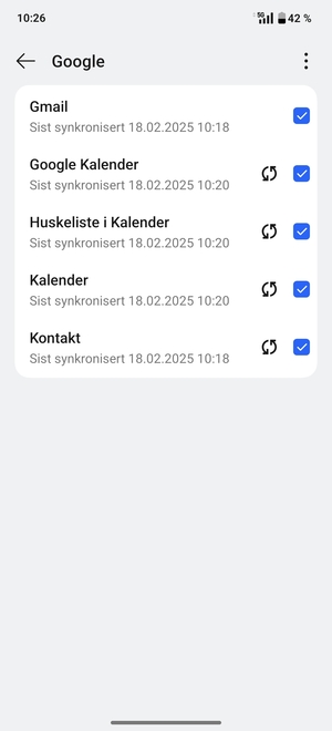Velg menyknappen