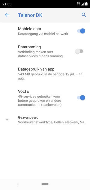 Selecteer Geavanceerd