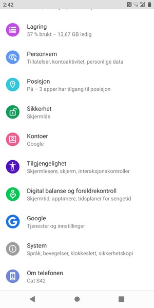 Bla til og velg System