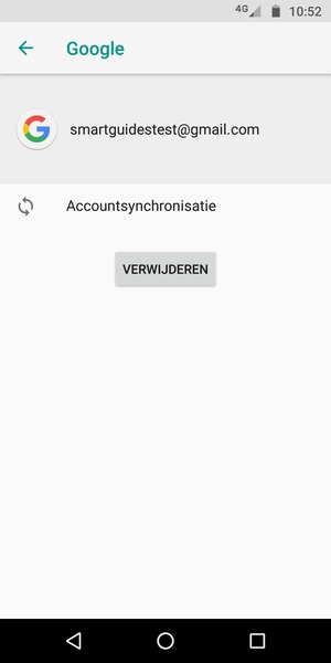 Selecteer Accountsynchronisatie