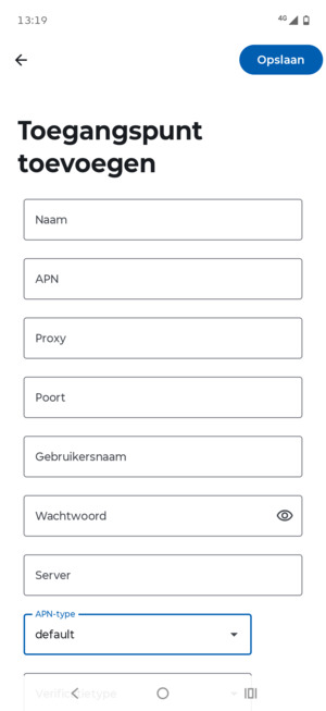 Selecteer Opslaan