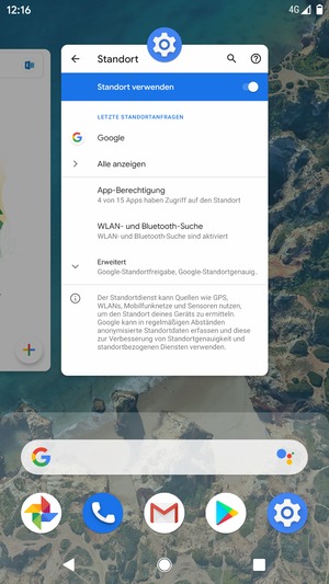 Apps nach oben streifen, um sie zu schliessen