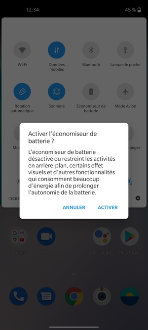 Sélectionnez ACTIVER