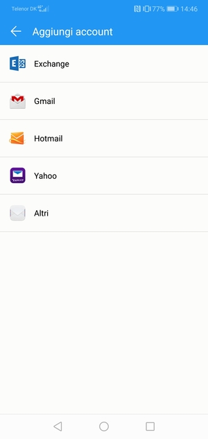 Seleziona Hotmail