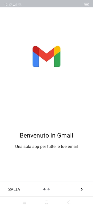 Seleziona AVANTI