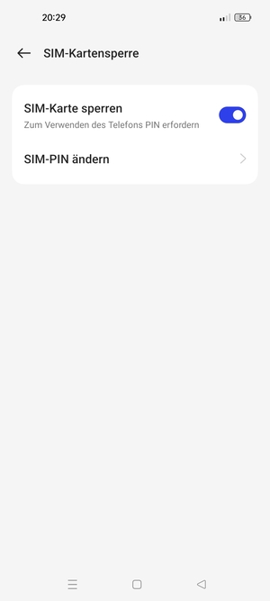 Wählen Sie SIM-PIN ändern