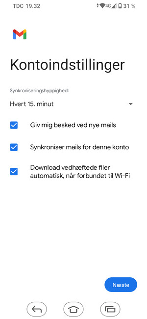 Vælg Næste