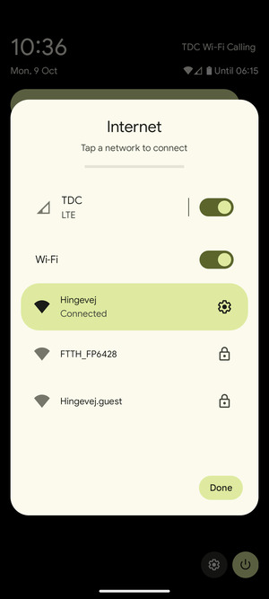 Turn off Wi-Fi
