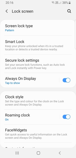 Your phone is now secure with a screen lock