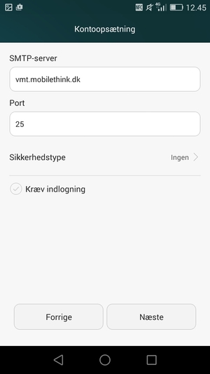 Fjern markeringen i tjekboksen Kræv indlogning og vælg Næste