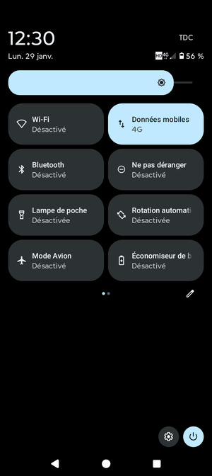Régler la luminosité au niveau souhaité