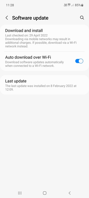 Select Download and install